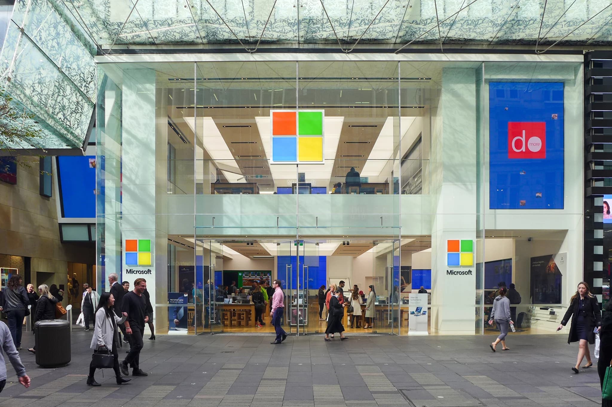 חנות Microsoft בסידני — צילום ארכיון, אוגוסט 2017